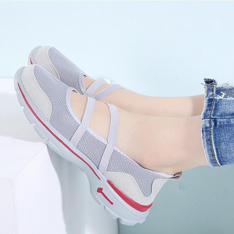 Women's breathable mesh flat shoes - Image 2