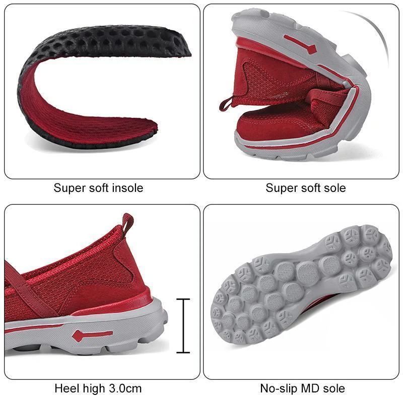 Women's breathable mesh flat shoes - Image 6