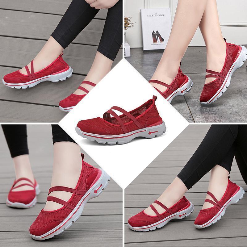 Women's breathable mesh flat shoes - Image 7