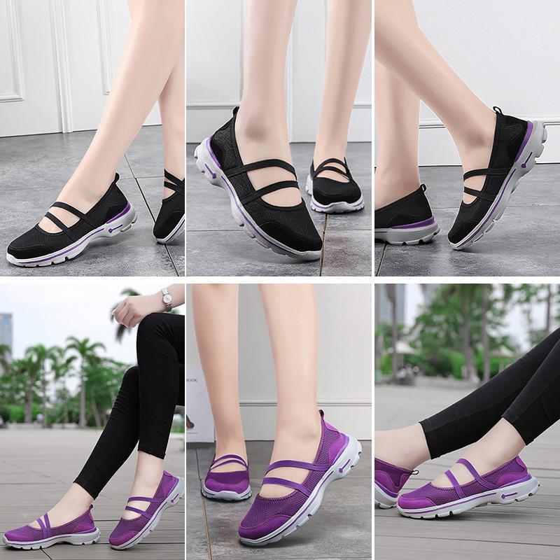 Women's breathable mesh flat shoes - Image 8