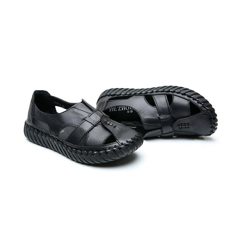 Women's handmade leather sandals with soft bottom - Image 2