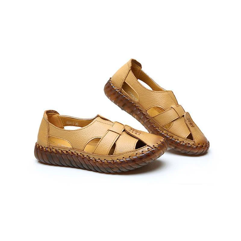 Women's handmade leather sandals with soft bottom - Image 4