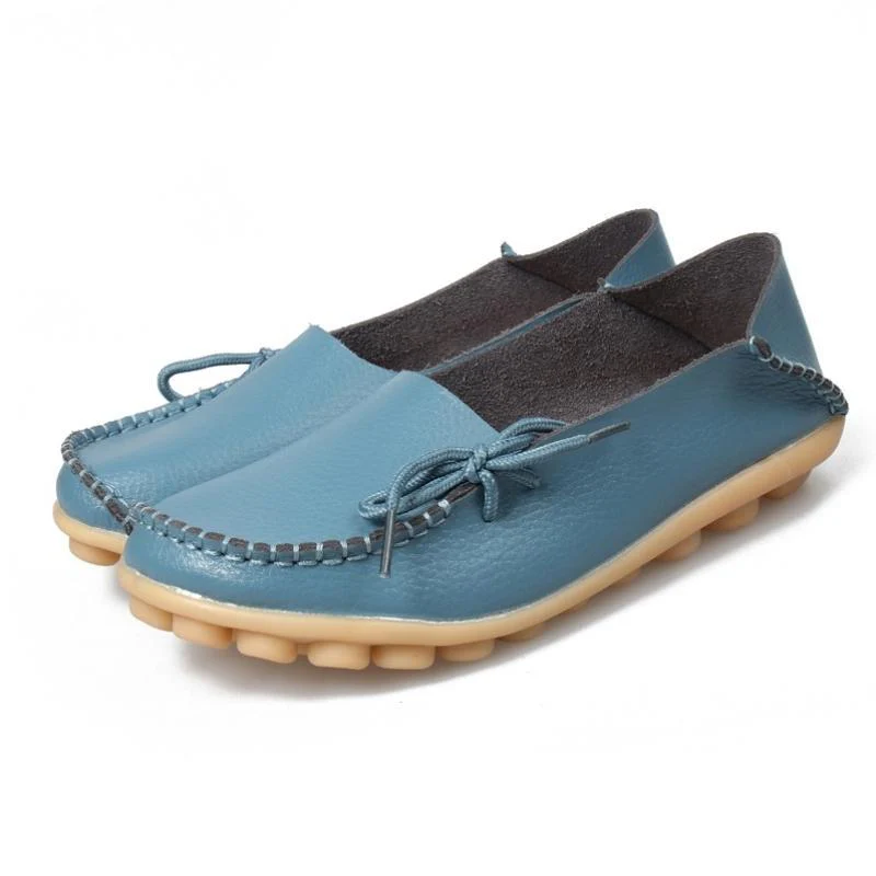 Women's Leather Loafers Moccasins - Image 12