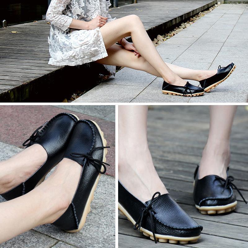 Women's Leather Loafers Moccasins - Image 5