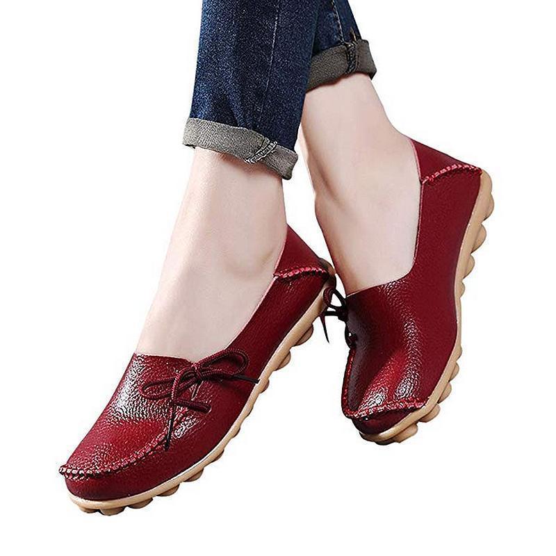 Women's Leather Loafers Moccasins - Image 7