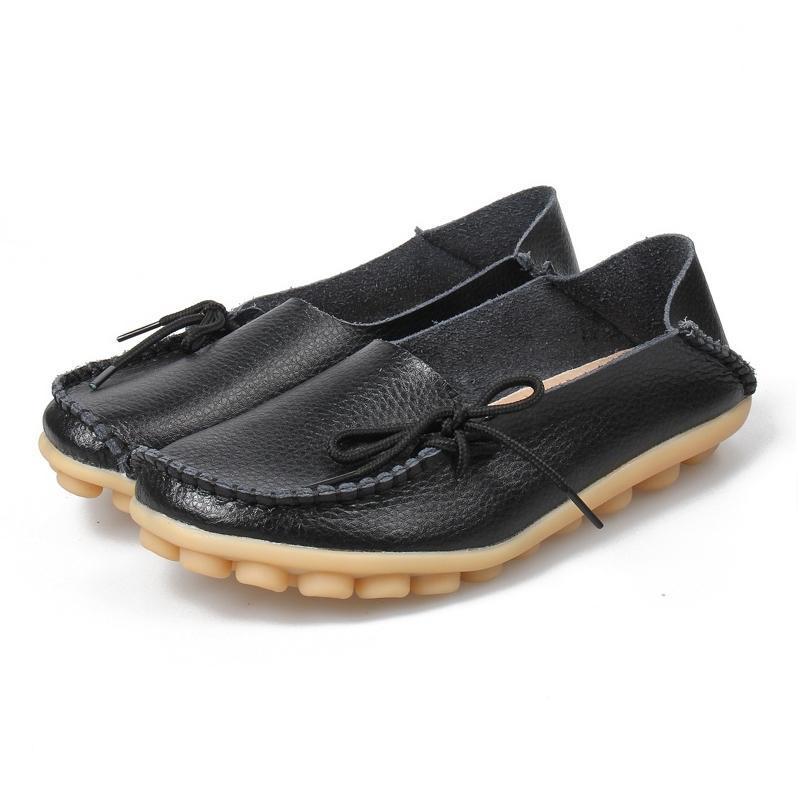 Women's Leather Loafers Moccasins - Image 9