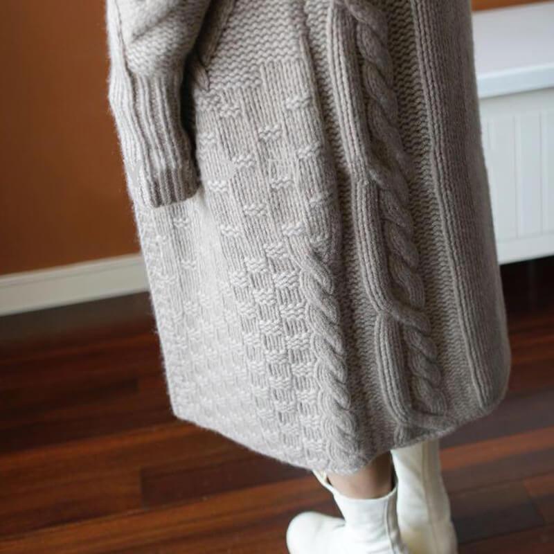 Women's Long Sweater Coat - Image 7