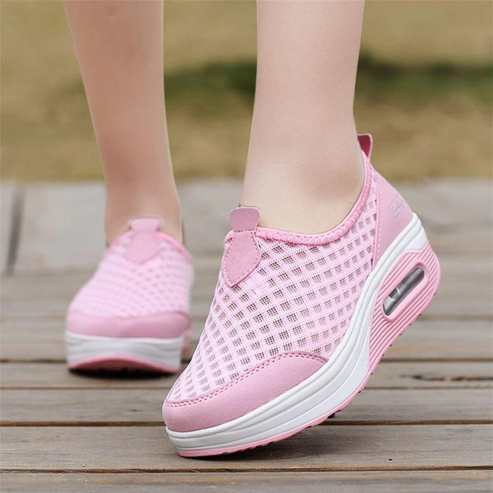 Women's Mesh Stitching Air Cushion Shaking Sneakers - Image 4