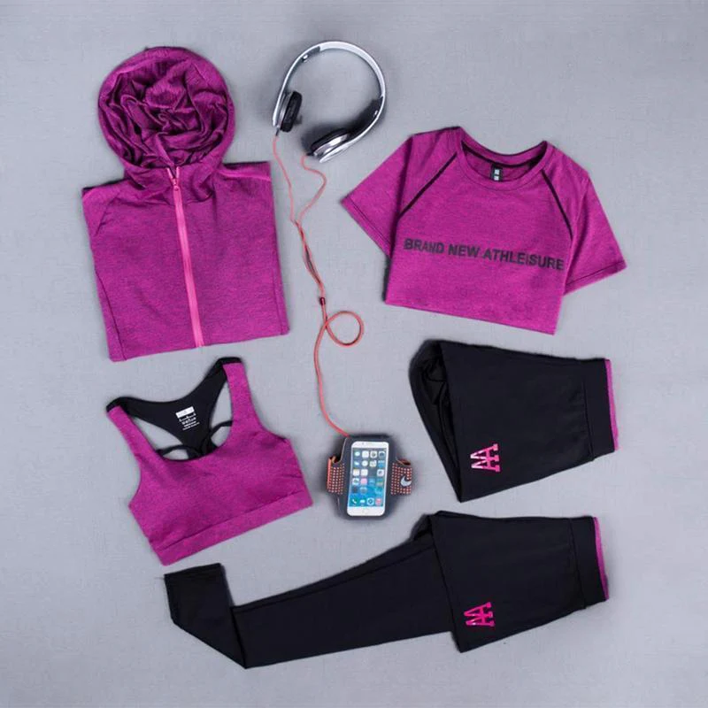 Women's Quick Dry Sportsuit Set Of 5PCs - Image 7