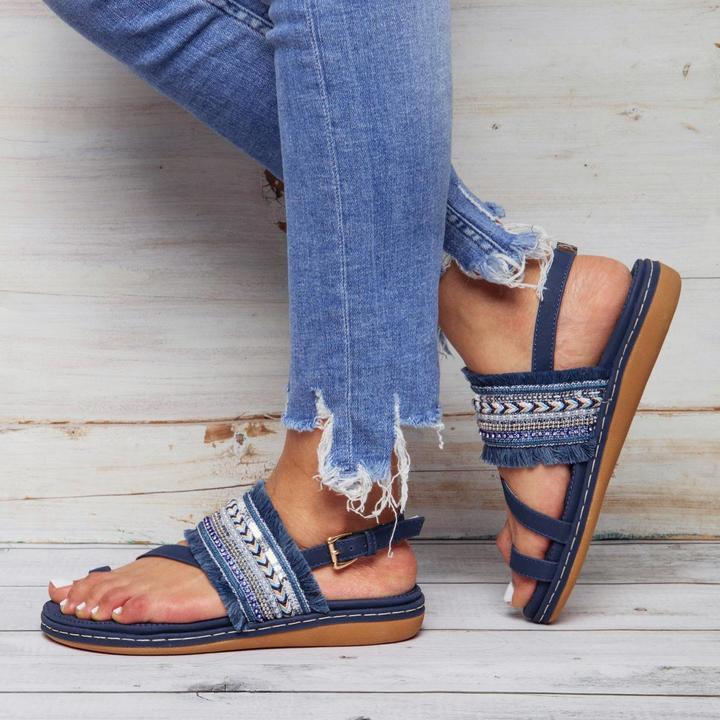 Women's Sandals Casual Elastic Band Shoes - Image 6