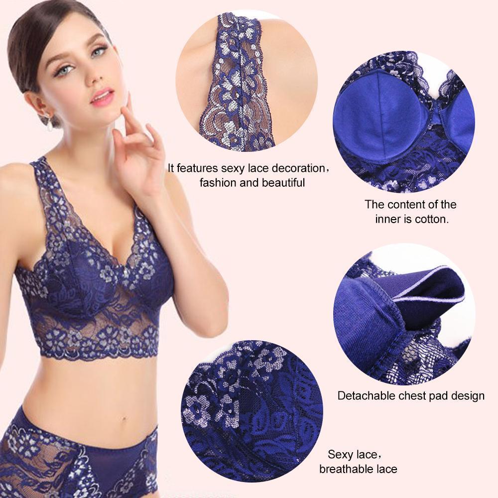 Women's Seamless Sports Lace Bra - Image 3
