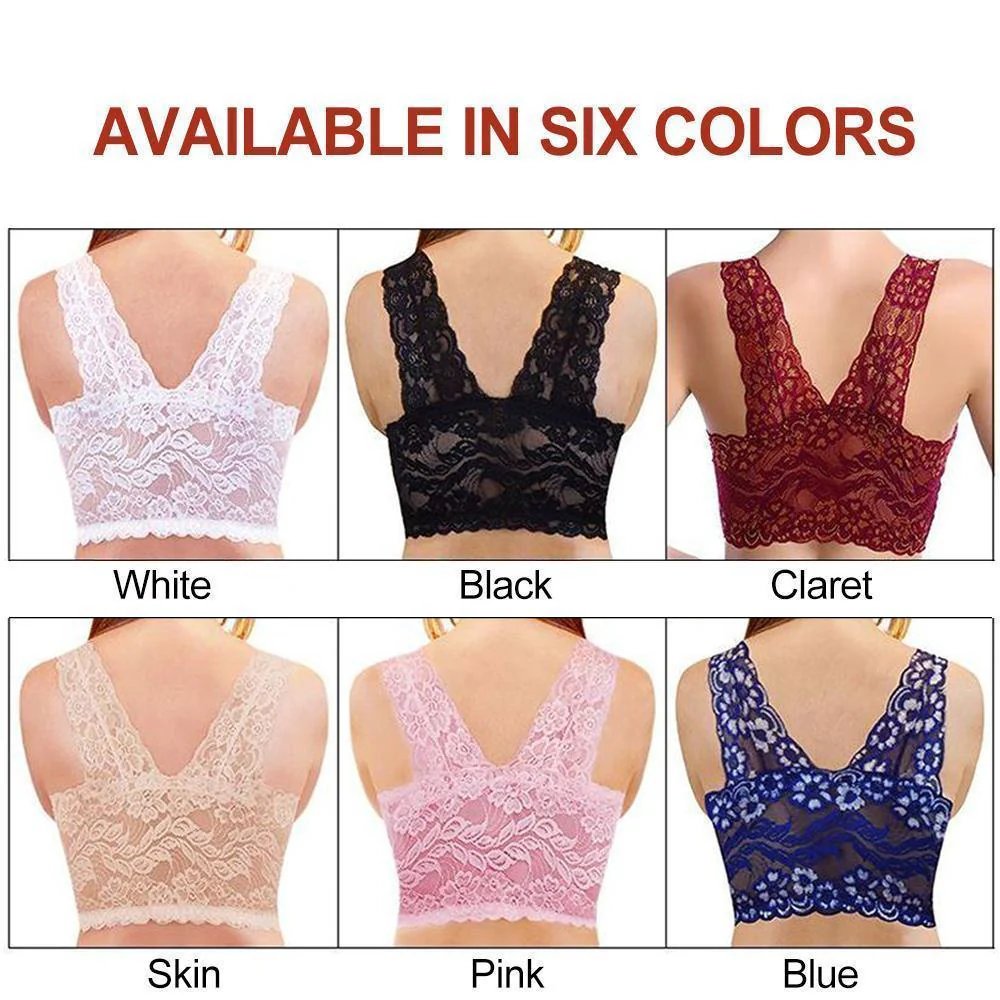 Women's Seamless Sports Lace Bra - Image 4