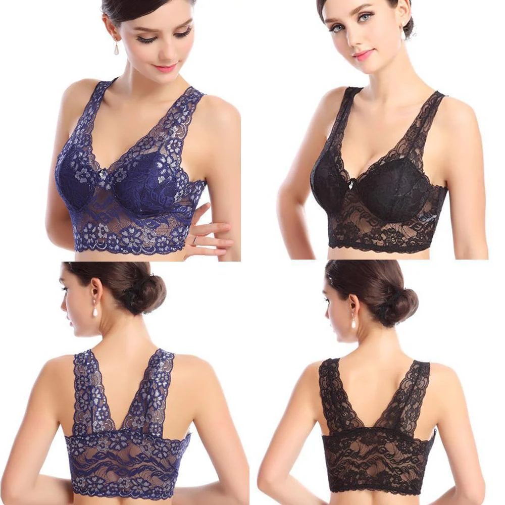 Women's Seamless Sports Lace Bra - Image 7