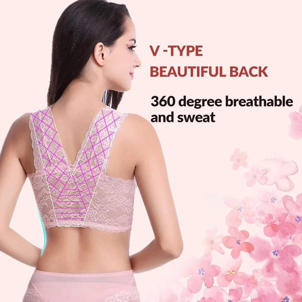 Women's Seamless Sports Lace Bra - Image 8