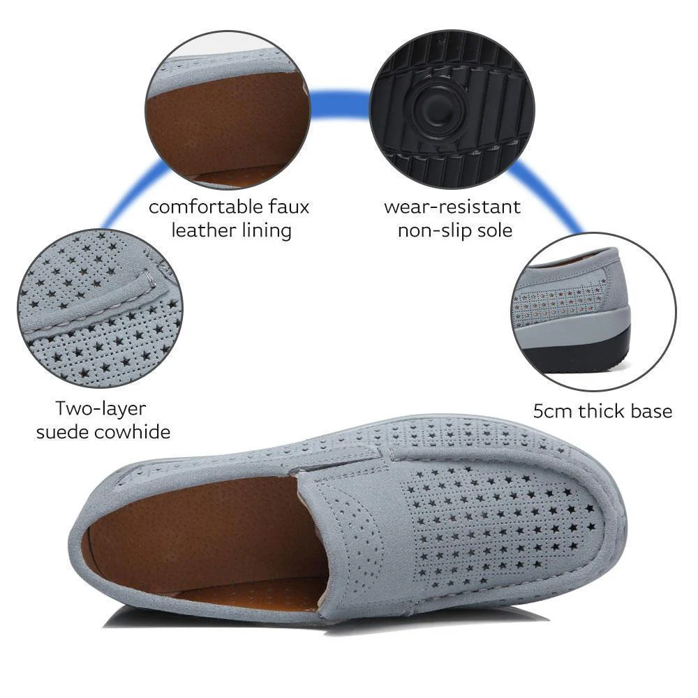 Womens Slip On Hollow Out Loafers - Image 6