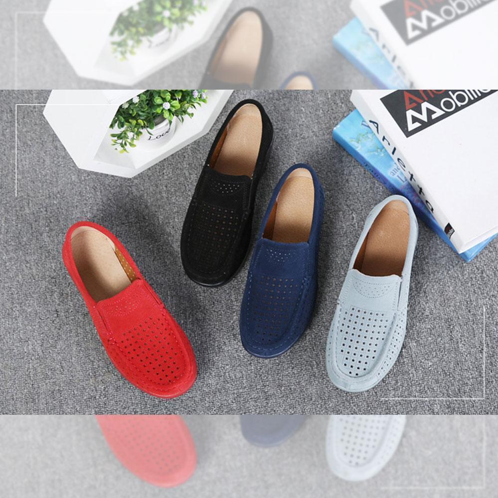 Womens Slip On Hollow Out Loafers - Image 7