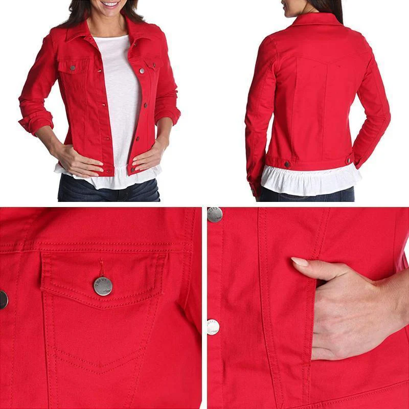 Women's Stretch Denim Jacket - Image 5