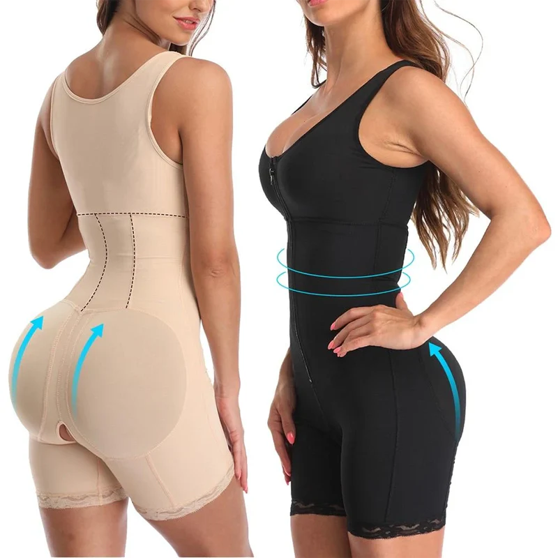 Women's Zipper Slimming Bodysuit Shapewear - Image 3
