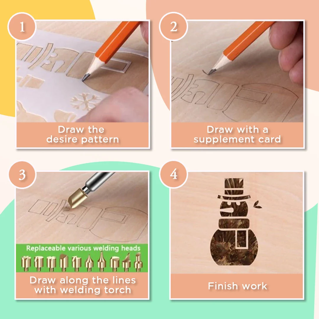 (LAST DAY PROMOTIONS- Save 50% OFF)Wood Burning Pyrography Kit 37pcs - Image 11