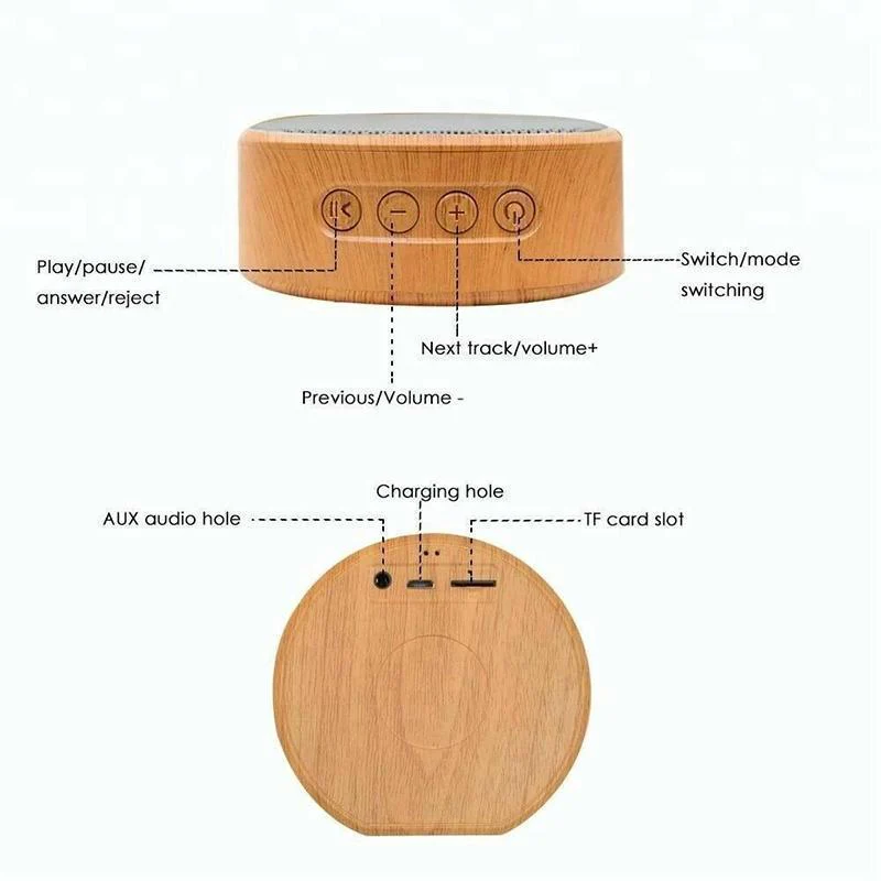 Wood Grain Bluetooth Speaker - Image 6