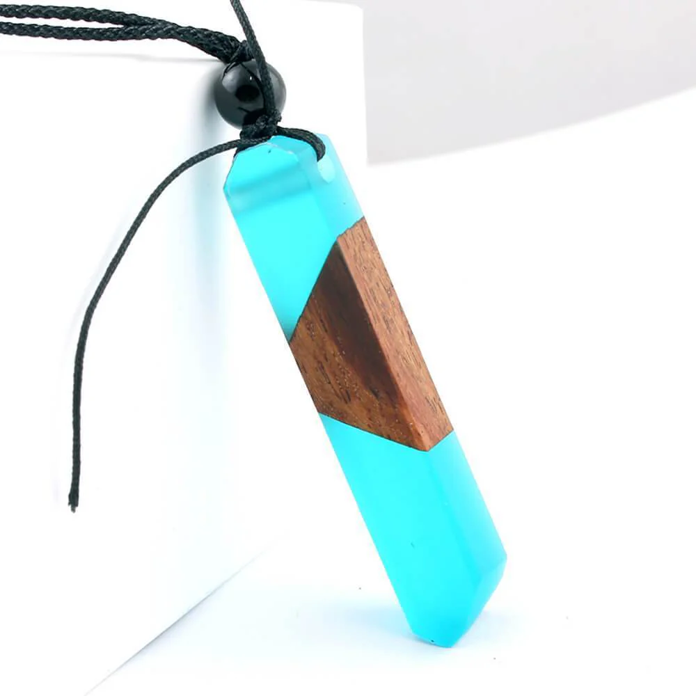 Wood Resin Necklace Pendant - Image 3