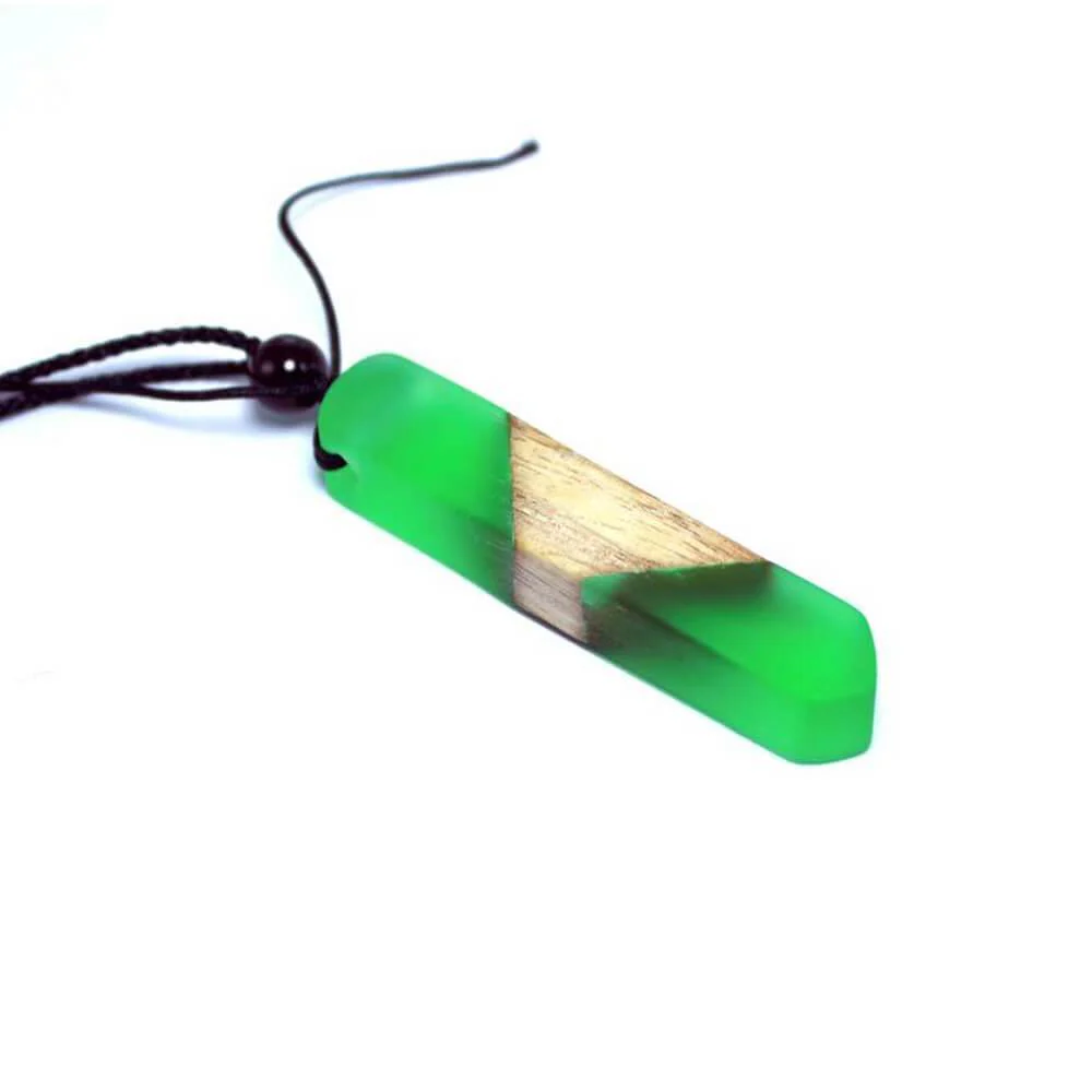 Wood Resin Necklace Pendant - Image 4