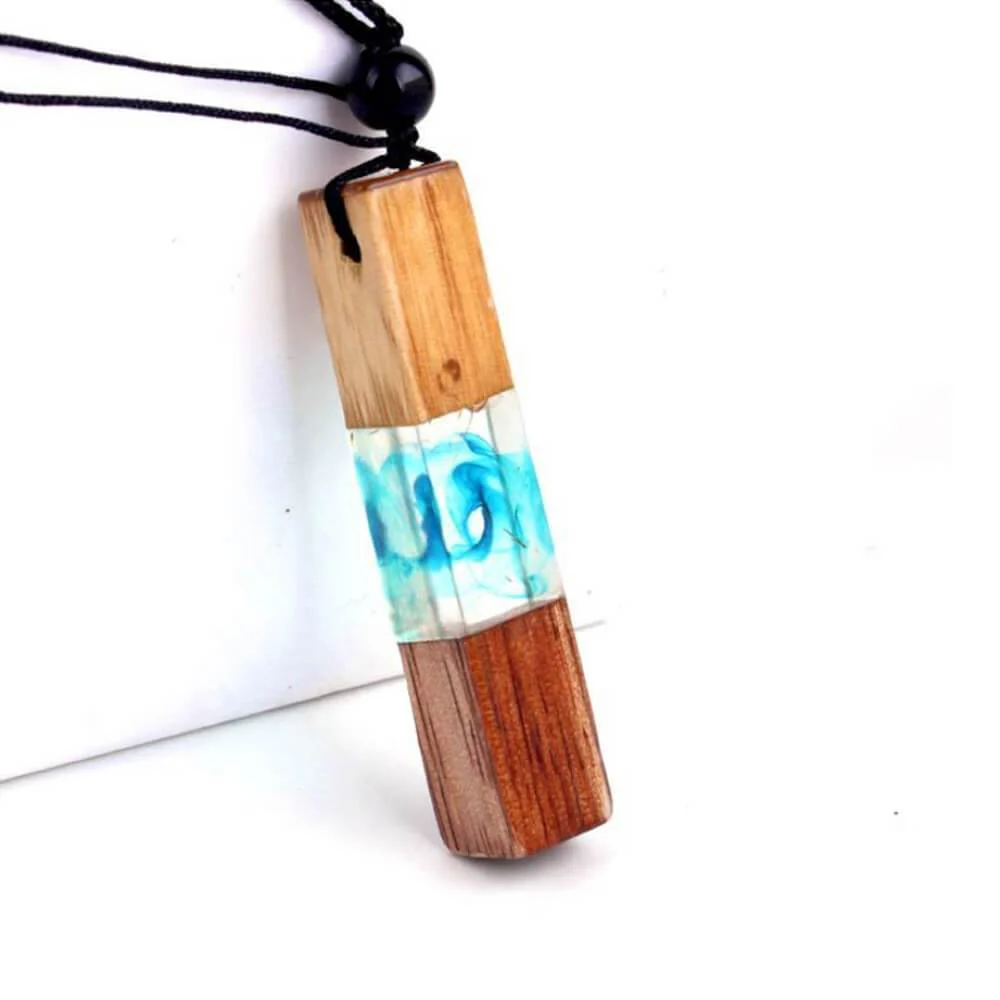 Wood Resin Necklace Pendant - Image 6