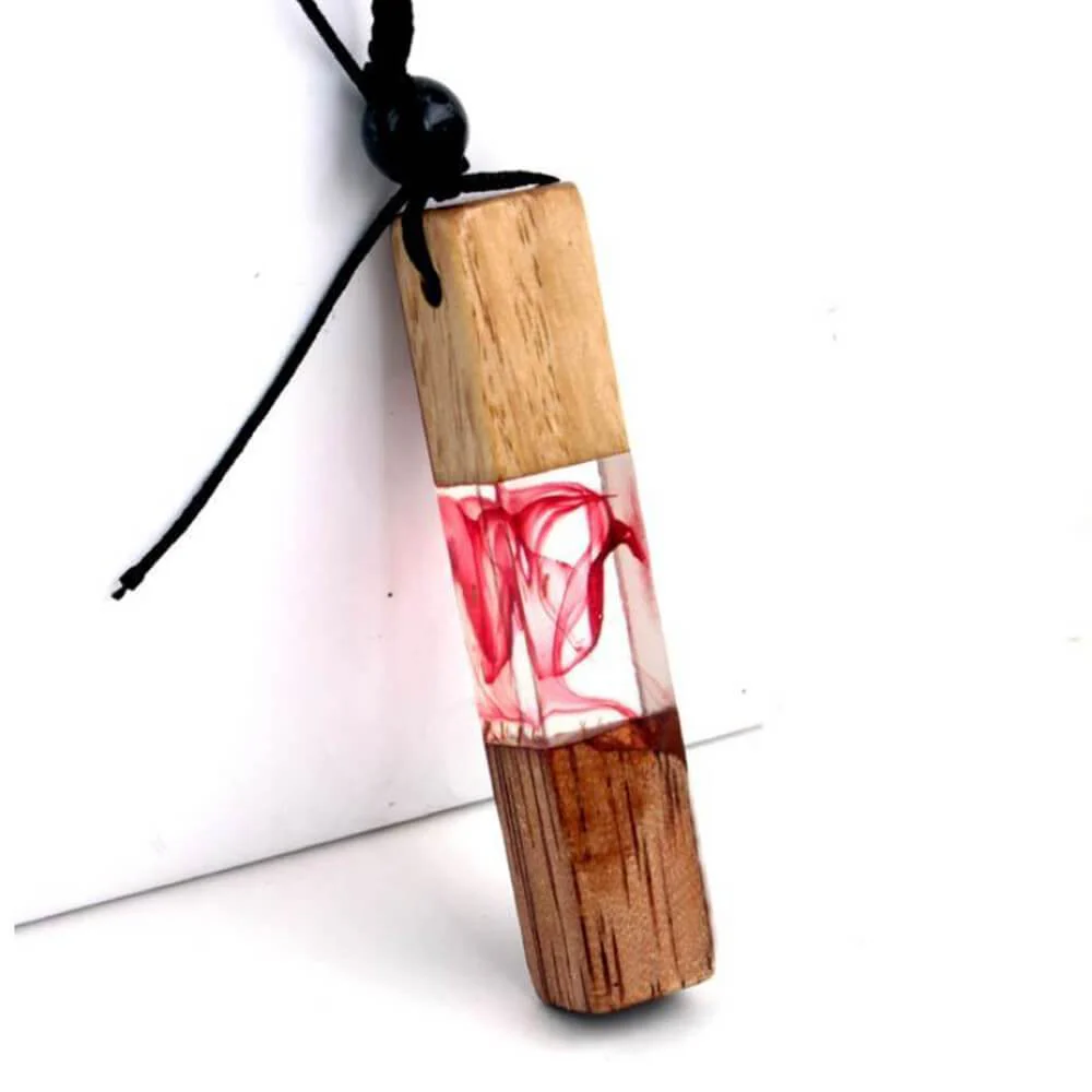 Wood Resin Necklace Pendant - Image 7