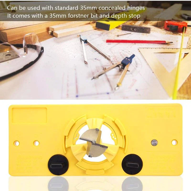 Woodworking 35mm Hinge Hole Jig Guide - Image 3