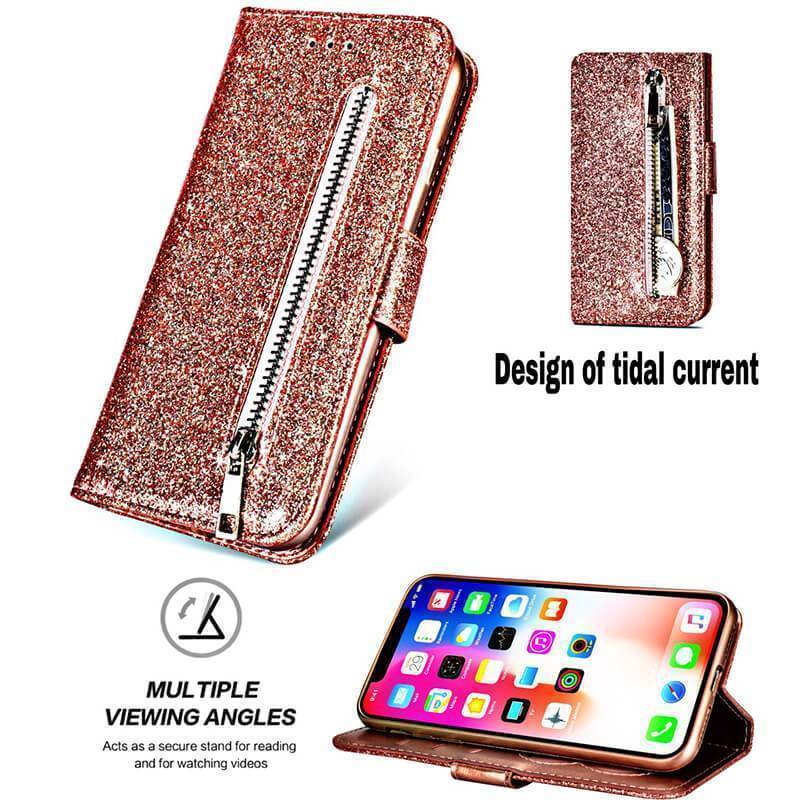 Zipper Wallet PU Leather phone Case - Image 6