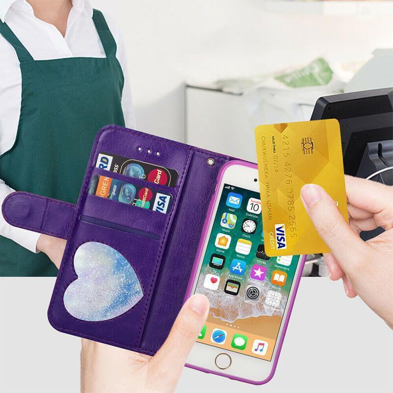 Zipper Wallet PU Leather phone Case - Image 8